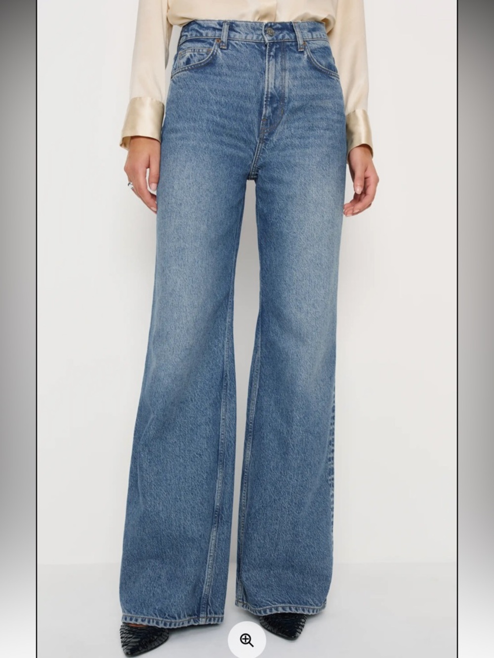 Reformation Cary High Rise Wide Leg Jeans